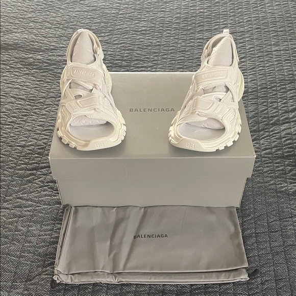 Balenciaga Shoes - Balenciaga Track Athletic Sandals in White